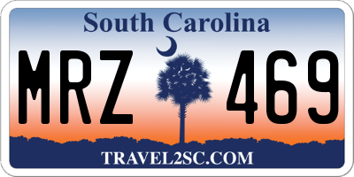 SC license plate MRZ469