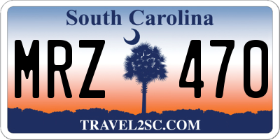 SC license plate MRZ470