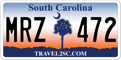 SC license plate MRZ472