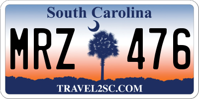 SC license plate MRZ476