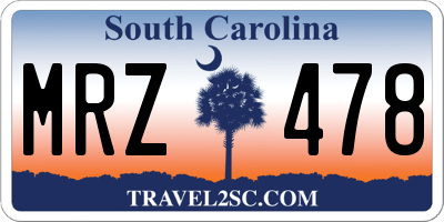 SC license plate MRZ478