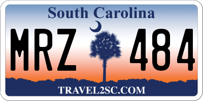 SC license plate MRZ484