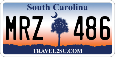 SC license plate MRZ486