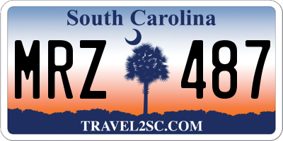 SC license plate MRZ487