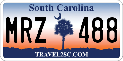 SC license plate MRZ488