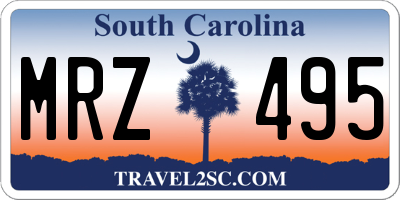 SC license plate MRZ495