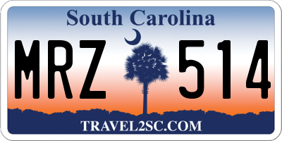 SC license plate MRZ514