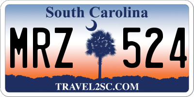 SC license plate MRZ524