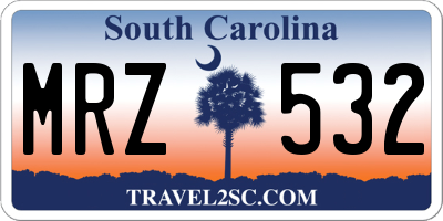 SC license plate MRZ532