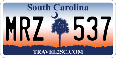 SC license plate MRZ537
