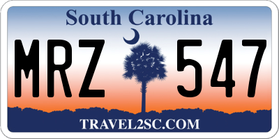 SC license plate MRZ547