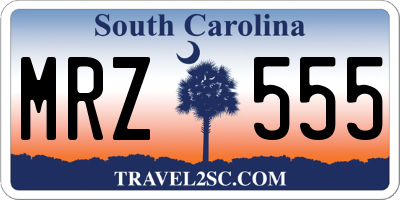 SC license plate MRZ555