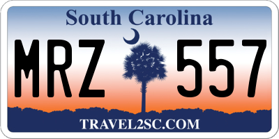 SC license plate MRZ557