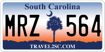 SC license plate MRZ564