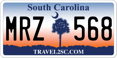 SC license plate MRZ568