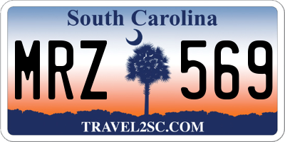 SC license plate MRZ569