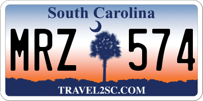 SC license plate MRZ574