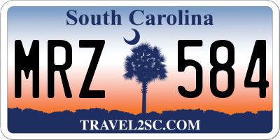 SC license plate MRZ584