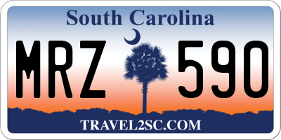 SC license plate MRZ590
