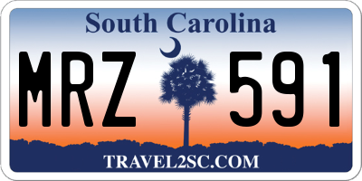 SC license plate MRZ591