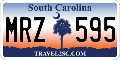 SC license plate MRZ595