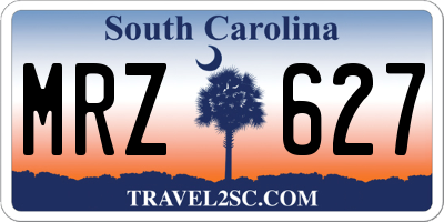 SC license plate MRZ627