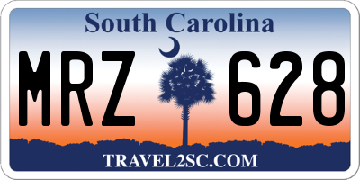 SC license plate MRZ628