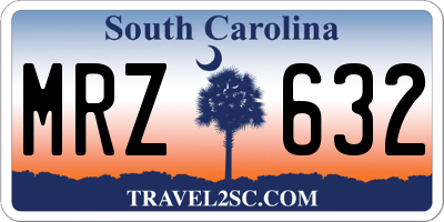 SC license plate MRZ632