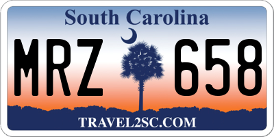 SC license plate MRZ658