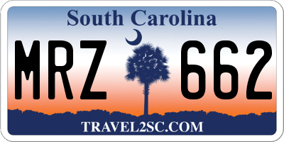 SC license plate MRZ662