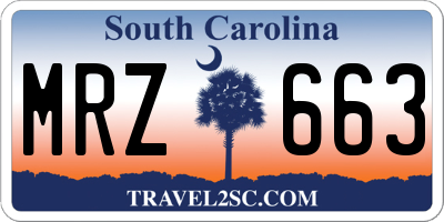 SC license plate MRZ663