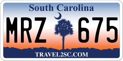 SC license plate MRZ675