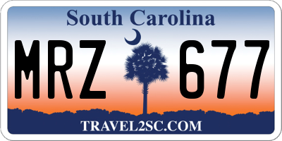 SC license plate MRZ677