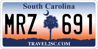 SC license plate MRZ691
