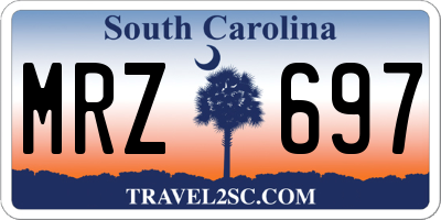 SC license plate MRZ697