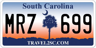 SC license plate MRZ699