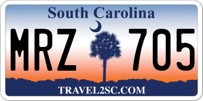 SC license plate MRZ705