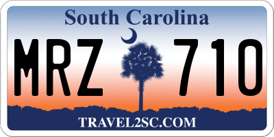 SC license plate MRZ710