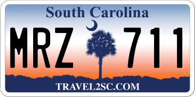 SC license plate MRZ711