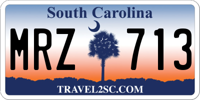 SC license plate MRZ713