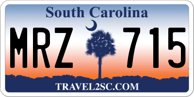 SC license plate MRZ715