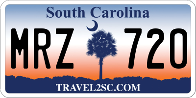 SC license plate MRZ720