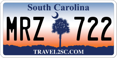 SC license plate MRZ722