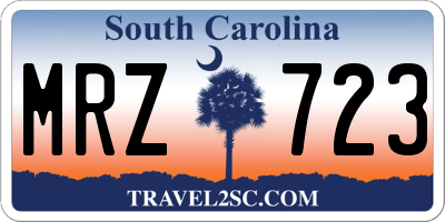 SC license plate MRZ723