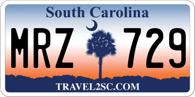 SC license plate MRZ729