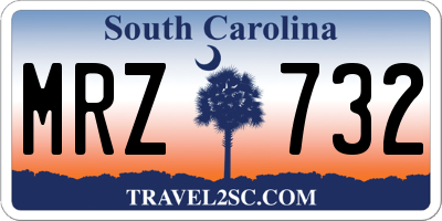 SC license plate MRZ732
