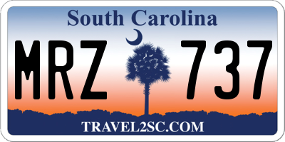 SC license plate MRZ737