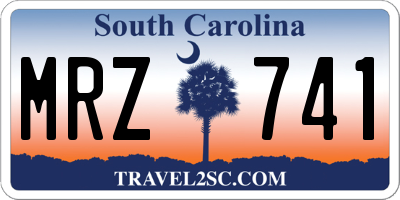 SC license plate MRZ741