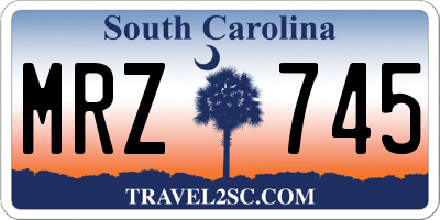 SC license plate MRZ745