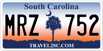 SC license plate MRZ752